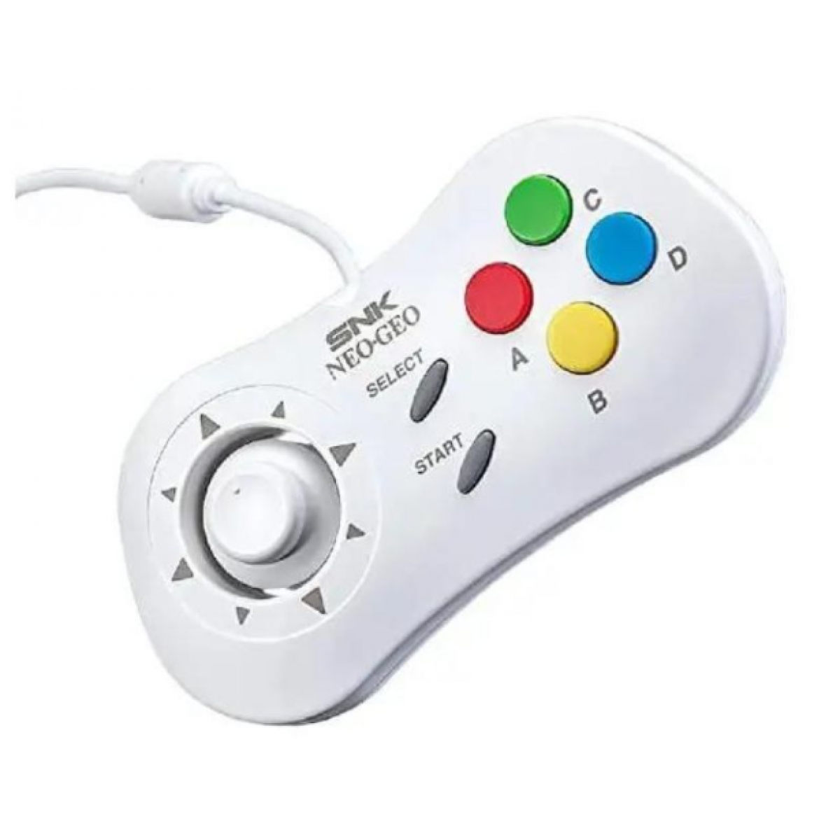 SNK Unico SNK Game pad 遊戲手柄 | 經典按鈕設計 | 6.6呎連接線 (白色)